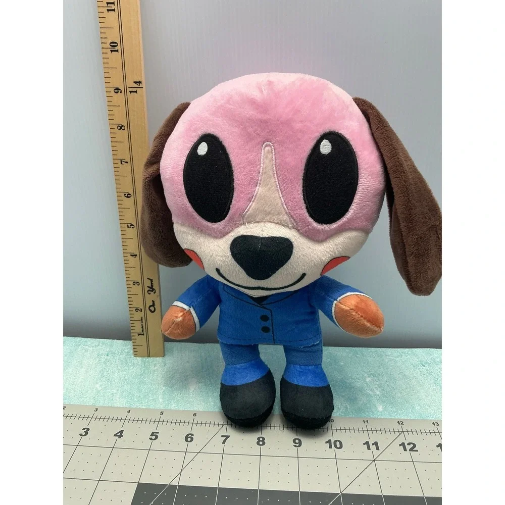Umbrella‎ Pink Dog Plush Toy Blue Suit Stuffed Animal Character
